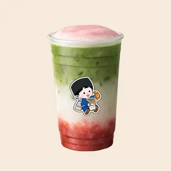 Strawberry Matcha Latte